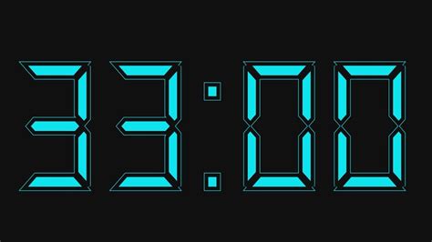 33 minute timer with alarm sound at the end. 33 minute countdown - YouTube