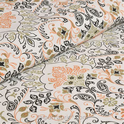 Green Florals Jaipur Fabric Double Bed Sheet – JaipurFabric®