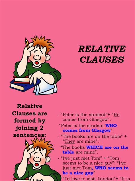 Image result for Defining Relative Clauses