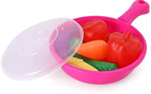 HALO NATION Fry pan Toy with 8 pc Vegetables Toy set for kids Pretend ...