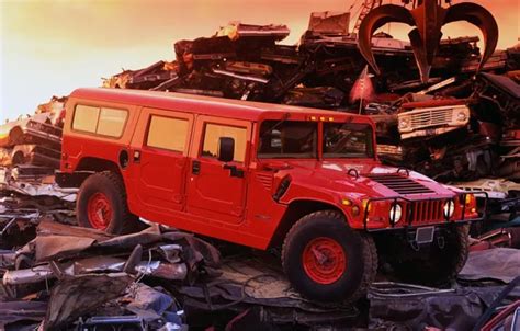 Wallpaper sunset, red, hammer, dump, Hamer, the front, hummer, offroad ...