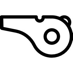 Whistle Facing Left - Free sports icons
