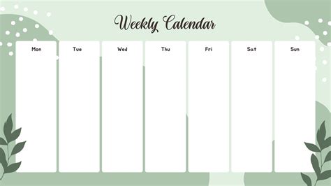 Free Printable Week Calendar 的图像结果