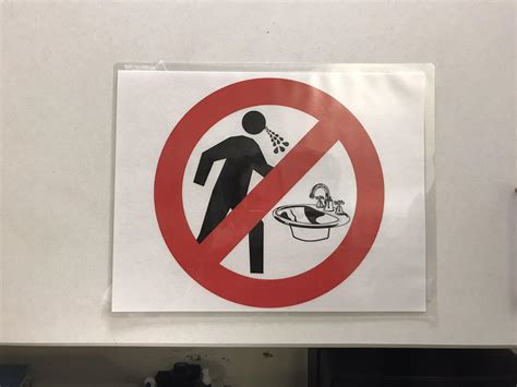 Do Not Use Sink Sign
