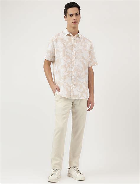 Buy Relaxed Fit Linen Mix Spread Collar Shirt at Marks & Spencer