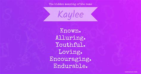 The hidden meaning of the name Kaylee | Namious