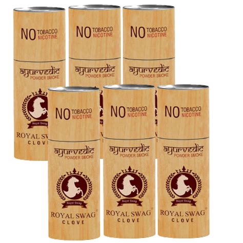 Buy ROYAL SWAG Ayurvedic Herbal Cigarettes, Clove Flavour Smoke King ...