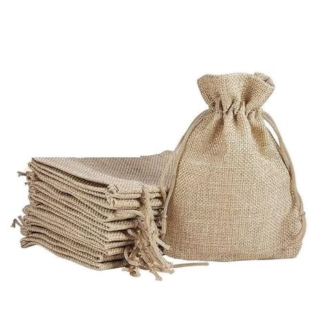 SAINIK'S - ACCESS TO QUALITY Natural Jute color with Drawstring Gift ...