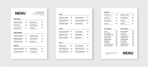Restaurant Menu Design 的图像结果