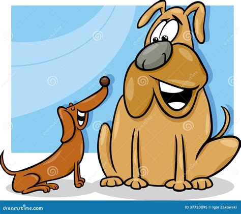 Talking Dogs Cartoon Illustration Stock Vector - Illustration of ...