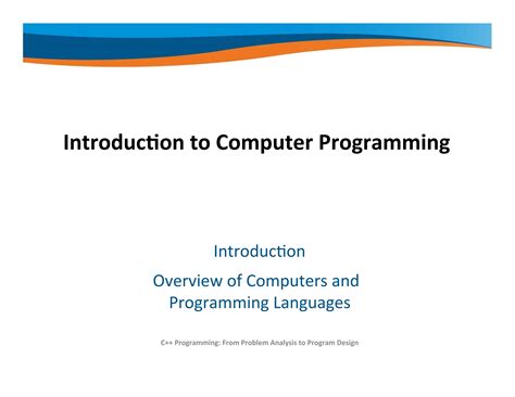 Image result for Overview of Computers and Programming