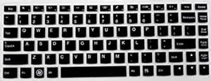 Yashi Laptop Keyboard Protector Cover Black Color Silicone Rubber for ...