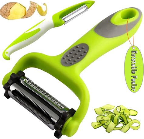 Amazon.com: 3-In-1 Vegetable Peeler - Apple Potato Peelers for Kitchen ...