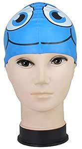 Buy Neska Moda Blue Full Head Cover Boy's & Girl's Silicon Swimming Cap ...