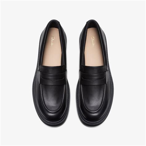 WOMENS Orinoco 2 Penny Black Leather Loafers | Clarks US