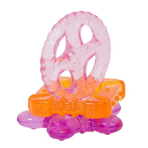 BAYBEE Natural BPA Free Silicone Teether Toy for Babies (Orange ...