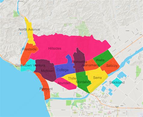 Neighbourhoods in Ventura