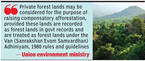 Centre lets Goa use pvt forest for compensatory afforestation