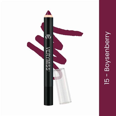 Matte Lip Crayon Lipstick - 15 Boysenberry – Verymiss