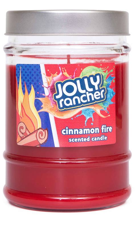 Jolly Rancher Cinnamon Fire Scented Canister Jar Candle | Candy candle ...