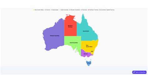 Interactive Map Widget FlutterFlow (Australia)