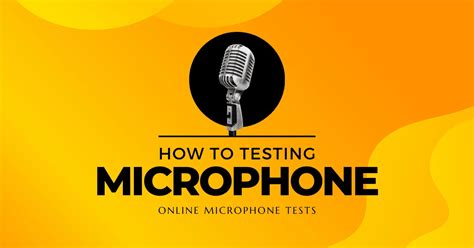 Image result for Microphone Test