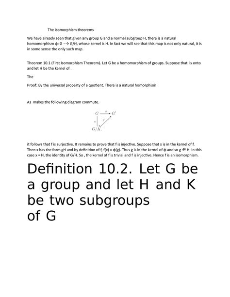 Isomorphism Theorems Examples 的图像结果
