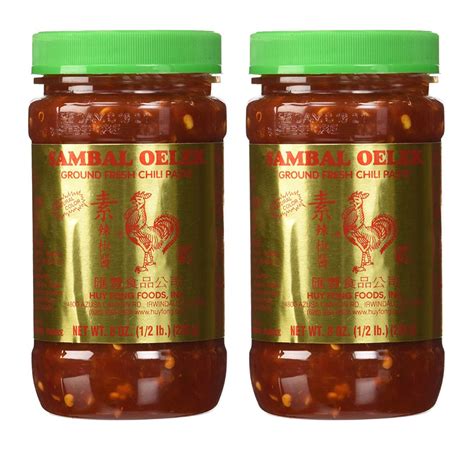 Huy Fong Sambal Oelek Ground Fresh Chili Paste 8 oz. (Pack of 2 ...