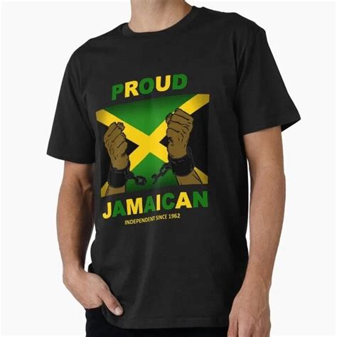 Hot Trending Tee With Proud Jamaican Jamaica Independence Day T-Shirt S ...
