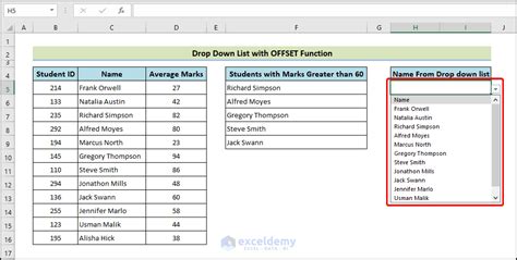 Dynamic List in Excel 的图像结果