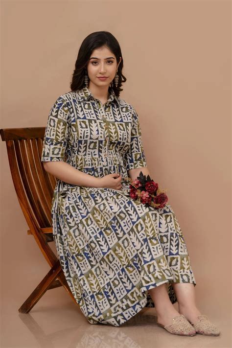 WOMOON Maternity printed Gown for her – womoon