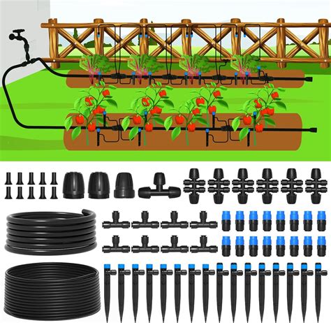 230FT Quick-Connect Drip Irrigation System Kit, Automatic Garden ...