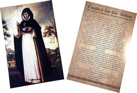 Amazon.com: San Luis Beltran Targeta De Rezo |Oracion a San Luis ...