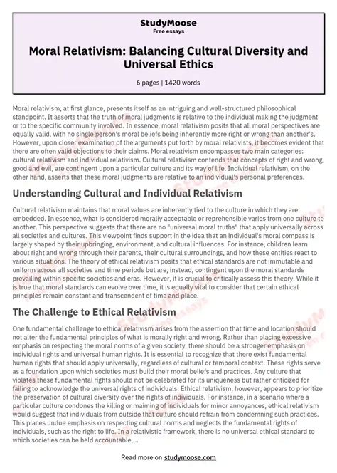 Moral Relativism Situation Example 的图像结果