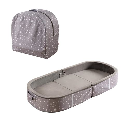 Amazon.com: BYBYME Portable Toddler Travel Bed - Waterproof Foldable ...