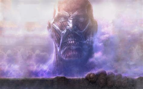 1600x1200 resolution | Attack on Titans Giant face on wall HD wallpaper ...