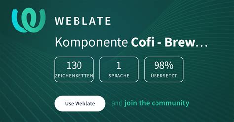 Cofi - Brew Timer/App — German @ Hosted Weblate