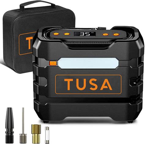TUSA High Power 12V DC Tyre Inflator for Car & Bike - Car Accessories ...