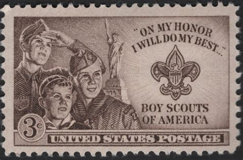 SCG5961 - 1950 Boy Scouts of America 40th Anniversary – 3¢ Stamp (USA ...