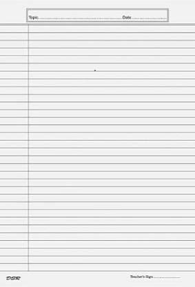 Flipkart.com | Eclet 200 Sheet one side rulled project sheet Project ...