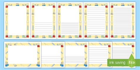 Science Test Tube Themed Page Border Pack - Science Page Borders