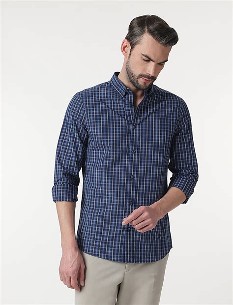 Buy Pure Cotton Checks Button Down Collar Shirt at Marks & Spencer