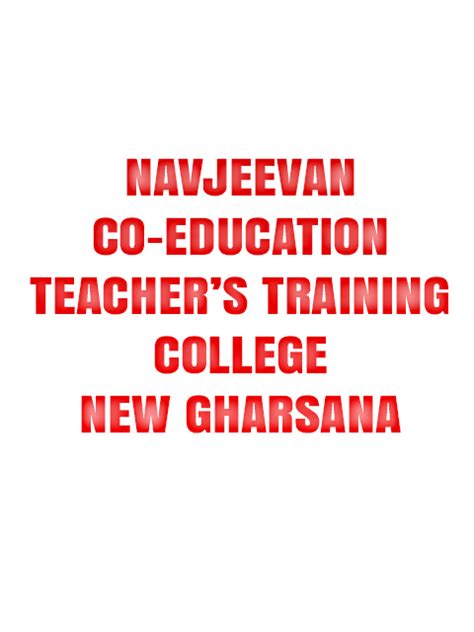 Welcome To Navjeevan Co-Education Teacher's Training College - New ...