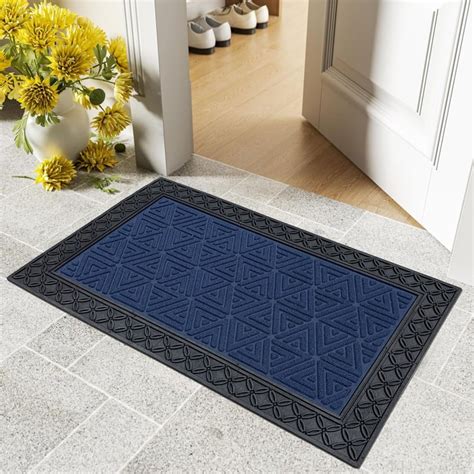 Buy LUXE HOME Coir Triangle Embossed Doormat - 75x45cm from Luxe Home ...