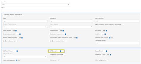 LUT Declaration Configuration : StaffingGo Support