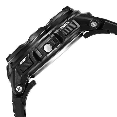 Buy Online Fastrack AnaDigi Black Dial Black Colour Plastic Strap ...