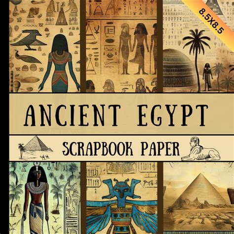 Ancient Egypt scrapbook paper: antique vintage looking egyptian old ...
