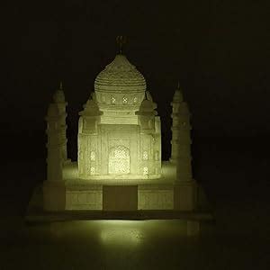 Buy KC KULLICRAFT Handmade White Marble Miniature Taj Mahal Showpiece ...