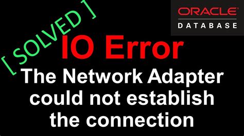 Image result for Solve Error the Network Adapter Could Not Establish the Connection