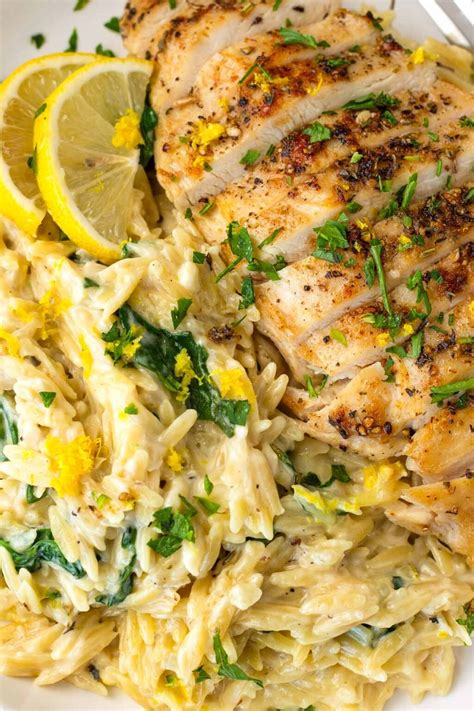 Lemon Chicken Orzo - Cooking For My Soul